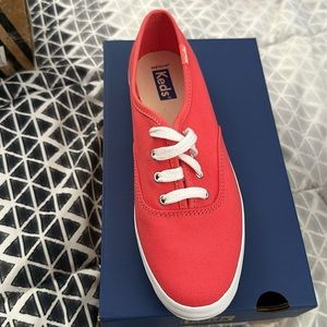 Brand New Keds Red and White Sneakers